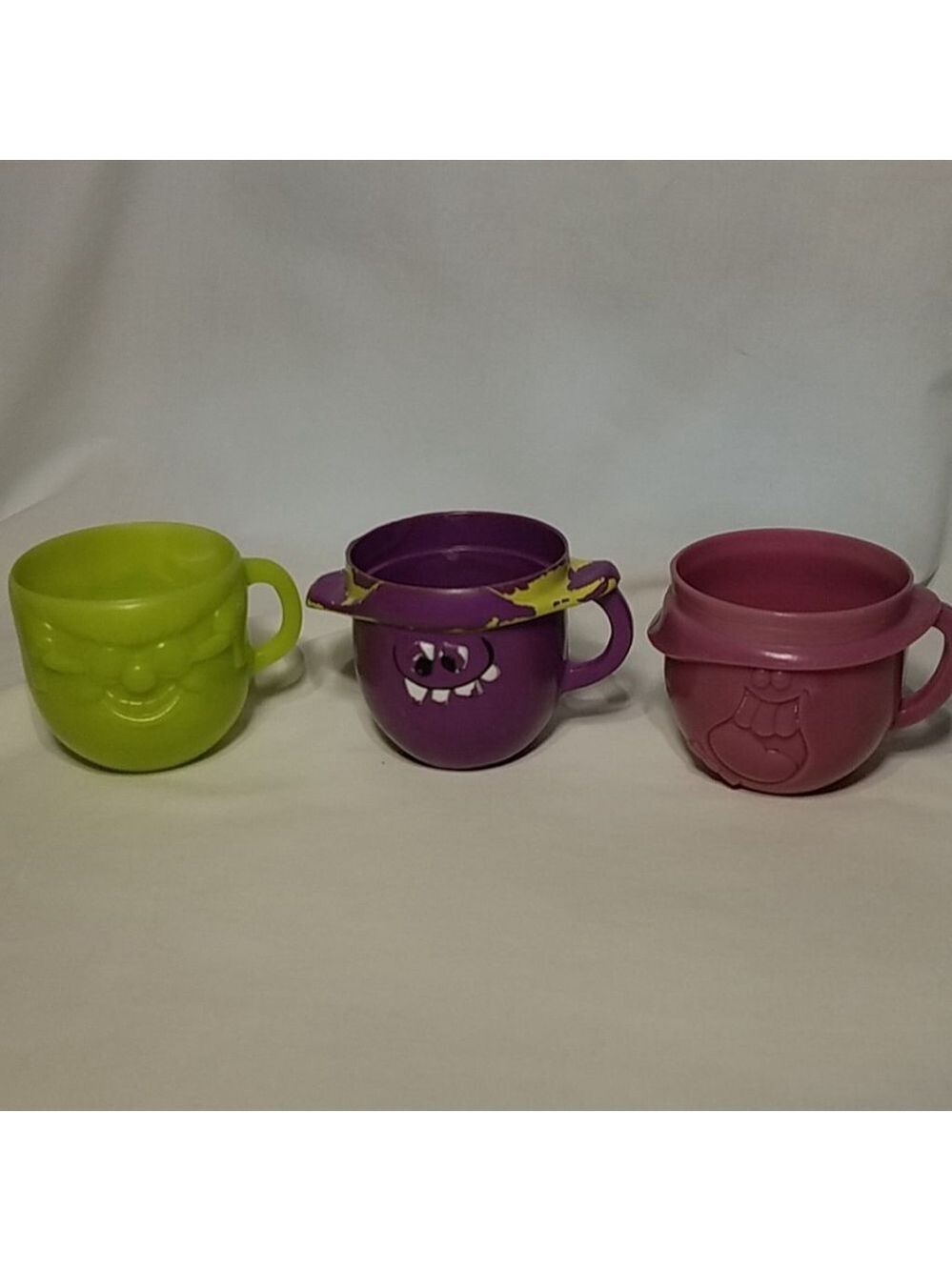 Pillsbury Vintage Mugs Set of 3 - Retro Plastic Collectibles